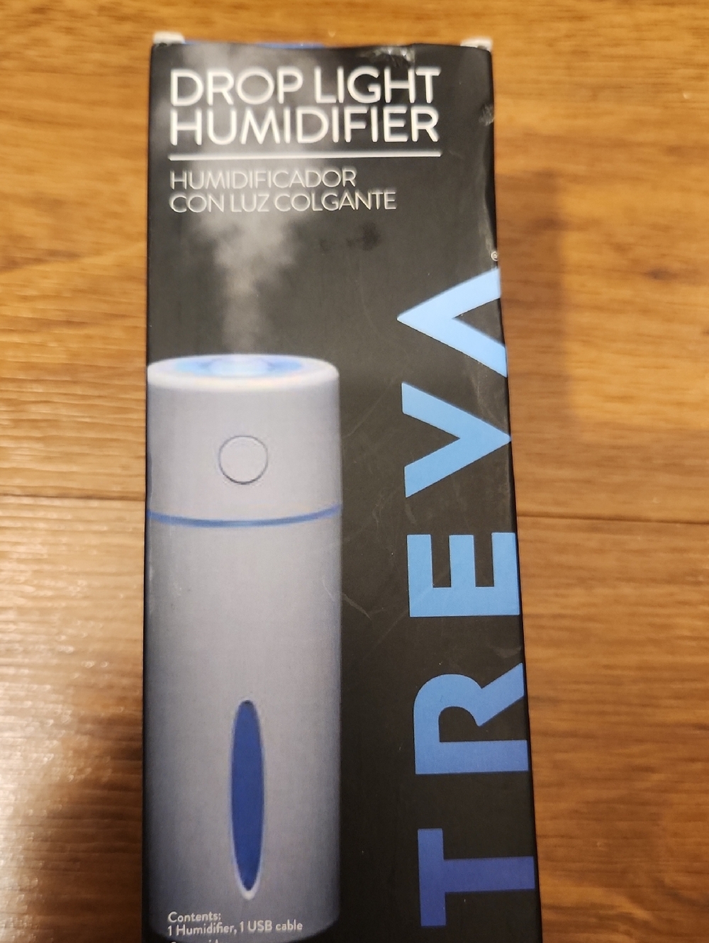 White Drop Light Humidifier with LED -